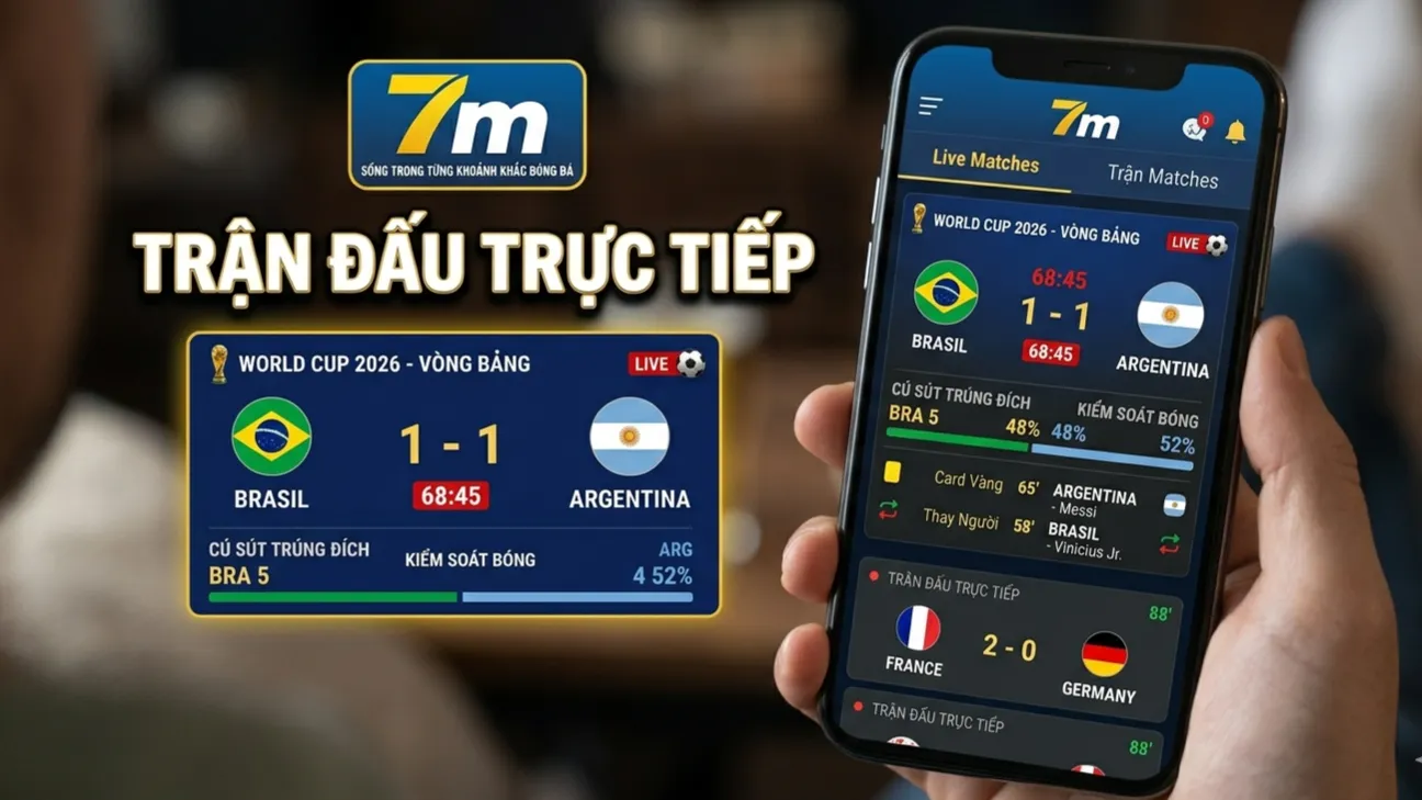 7m livescore tỷ số bóng đá trực tuyến nhanh nhất 2026